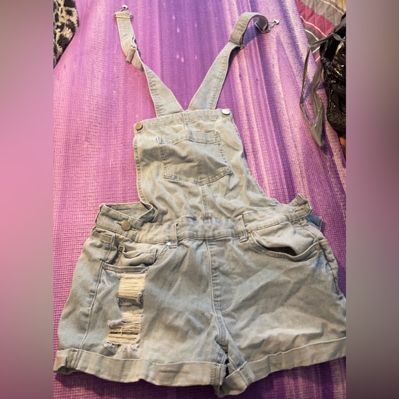 Dollhouse Short Shorts Overalls - Picture 1 of 2